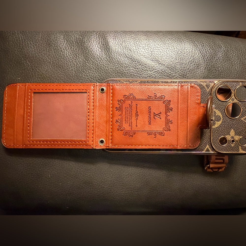 ☎️☎️☎️BOGOHO ☎️☎️☎️Luxury Brown IPhone 12 Pro Max Phone Wallet Case - Picture 8 of 10